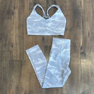 Camo Sports Bra and Leggings Set